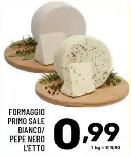 Il Centesimo Formaggio Primo Sale Bianco/Pepe Nero L'etto offerta