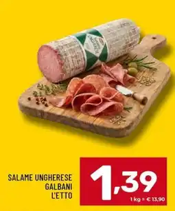 Il Centesimo Salame ungherese Galbani offerta