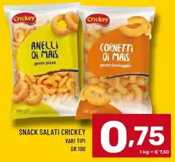 Il Centesimo Snack salati Crickey offerta