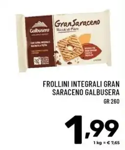 Il Centesimo Frollini integrali gran saraceno galbusera offerta
