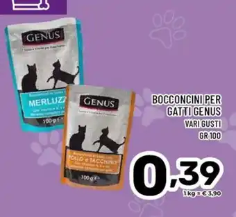 Il Centesimo Bocconcini per gatti Genus offerta