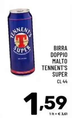 Il Centesimo Birra doppio malto Tennent's Super offerta