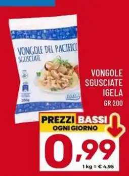 Il Centesimo Vongole del Pacifico sgusciate Igela offerta