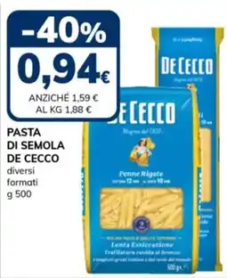 Basko Pasta di semola De Cecco offerta