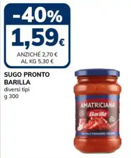 Basko Sugo pronto Barilla offerta
