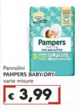 Italy Cash Pannolini Pampers Baby Dry offerta
