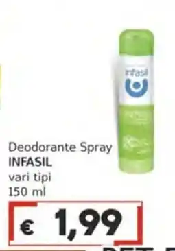 Italy Cash Deodorante Spray INFASIL offerta