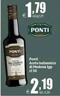 Elite Ponti Aceto Balsamico di Modena Igp offerta