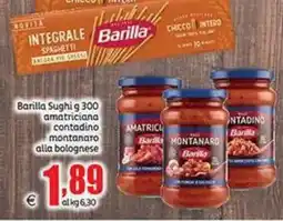 Elite Barilla Sughi g 300 amatriciana contadino montanaro alla bolognese offerta