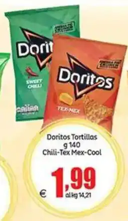 Elite Doritos Tortillas Chili-Tex Mex-Cool offerta