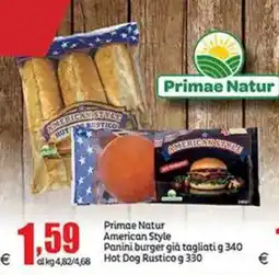 Elite Primae Natur American Style Panini burger già tagliati offerta