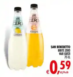 Deco Supermercati San Benedetto bibite zero offerta