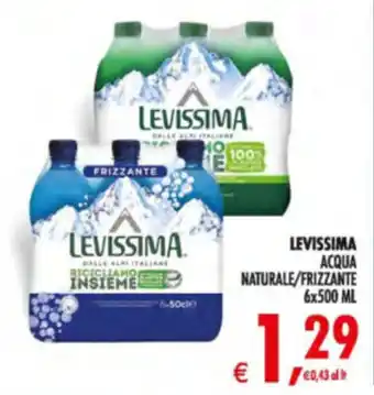 Levissima acqua naturale/frizzante