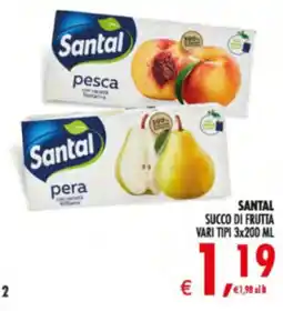 Deco Supermercati Santal succo di frutta offerta