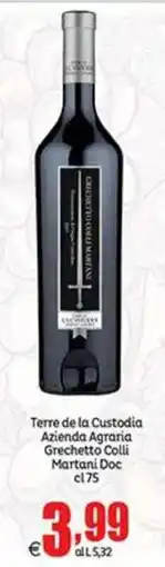 Elite Terre de la Custodia Grechetto Colli Martani Doc offerta
