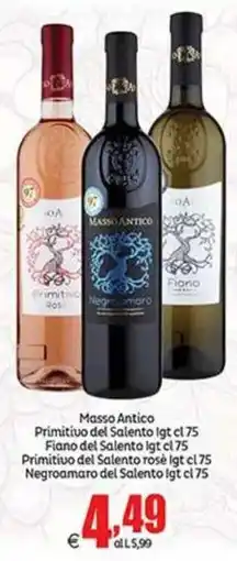 Elite Masso Antico Primitivo del Salento rosé offerta