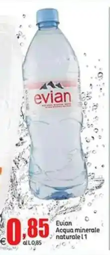 Elite Evian Acqua minerale naturale offerta