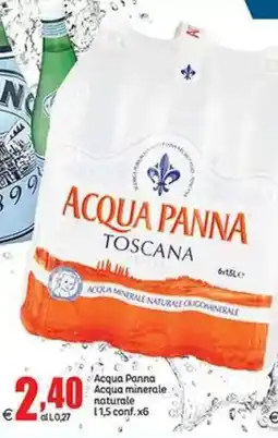 Elite Acqua Panna Acqua minerale naturale offerta