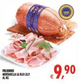 Deco Supermercati Felsineo Mortadella la Blu I.G.P. offerta