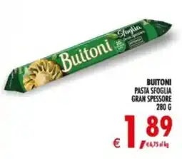 Deco Supermercati Buitoni pasta sfoglia gran spessore offerta