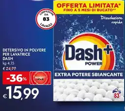 Bennet Detersivo in polvere per lavatrice Dash offerta