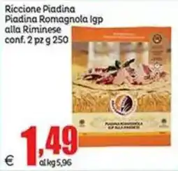 Elite Ricciona Piadina Piadina Romagnola Igp alla Riminese offerta