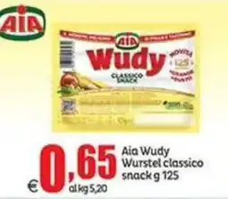 Elite Aia Wudy Wurstel classico snack offerta