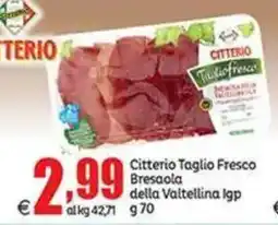 Elite Citterio Taglio Fresco Bresaola della Valtellina Igp offerta
