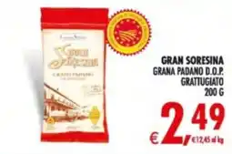 Deco Supermercati Gran Soresina Grana Padano D.O.P. Grattugiato offerta