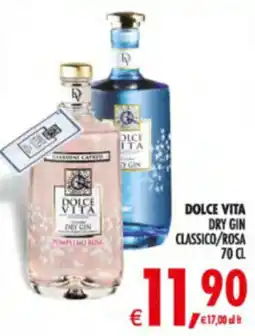 Deco Supermercati Dolce Vita Dry Gin Classico/Rosa offerta