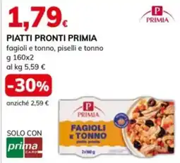 Basko Piatti pronti Primia fagioli e tonno offerta