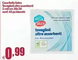 Elite Tovaglioli ultra assorbenti Selex offerta
