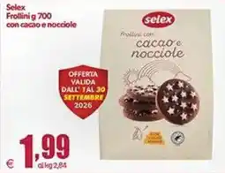 Elite Selex Frollini con cacao e nocciole offerta