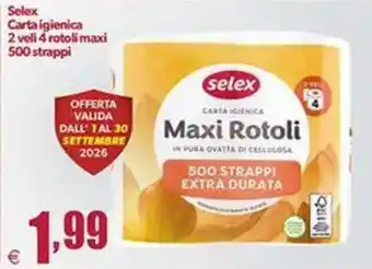 Selex carta igienica Maxi Rotoli