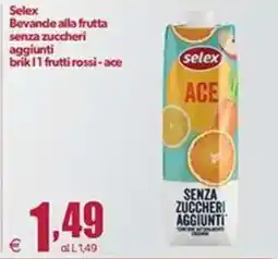 Elite Selex bevande alla frutta senza zuccheri aggiunti offerta