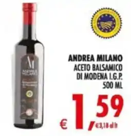 Deco Supermercati Andrea Milano Aceto Balsamico di Modena I.G.P. offerta