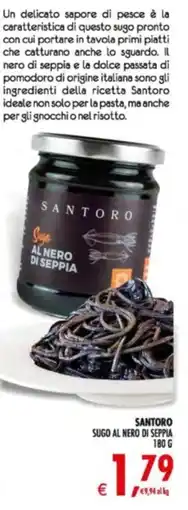 Deco Supermercati Santoro Sugo al nero di seppia offerta