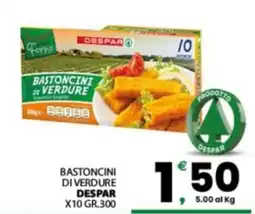 Despar Sicilia Bastoncini di verdure Despar offerta
