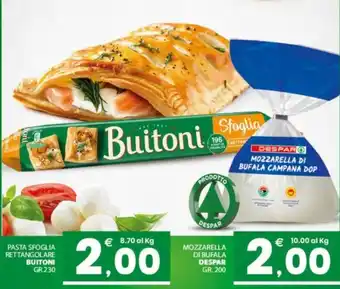 Despar Sicilia Pasta sfoglia rettangolare Buitoni offerta