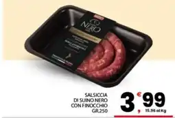 Despar Sicilia Salsiccia di suino nero con finocchio offerta