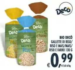 Deco Supermercati Bio Decò Gallette di Riso offerta