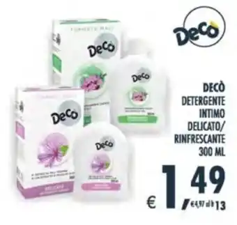 Decò Detergente Intimo Delicato/Rinfrescante
