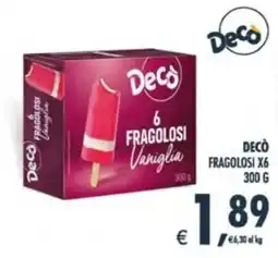 Deco Supermercati Decò Fragolosi Vaniglia offerta