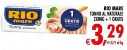 Deco Supermercati Rio mare Tonno al Naturale offerta