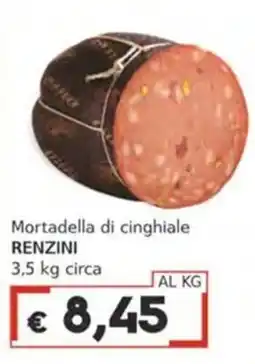 Italy Cash Mortadella di cinghiale Renzini offerta