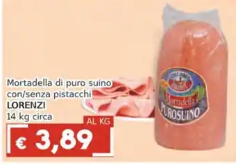 Mortadella di puro suino Lorenzi