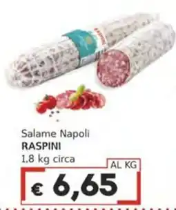 Italy Cash Salame Napoli Raspi offerta