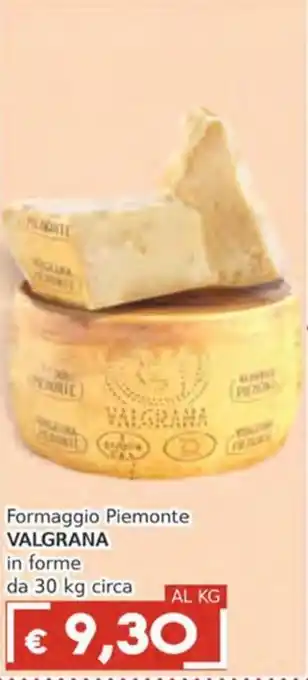 Formaggio Piemonte Valgrana