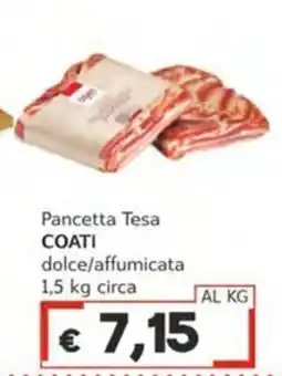 Italy Cash Pancetta Tesa COATI offerta