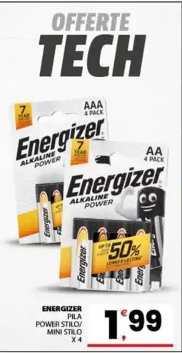 Despar Sicilia Energizer pila power stilo/mini stilo offerta